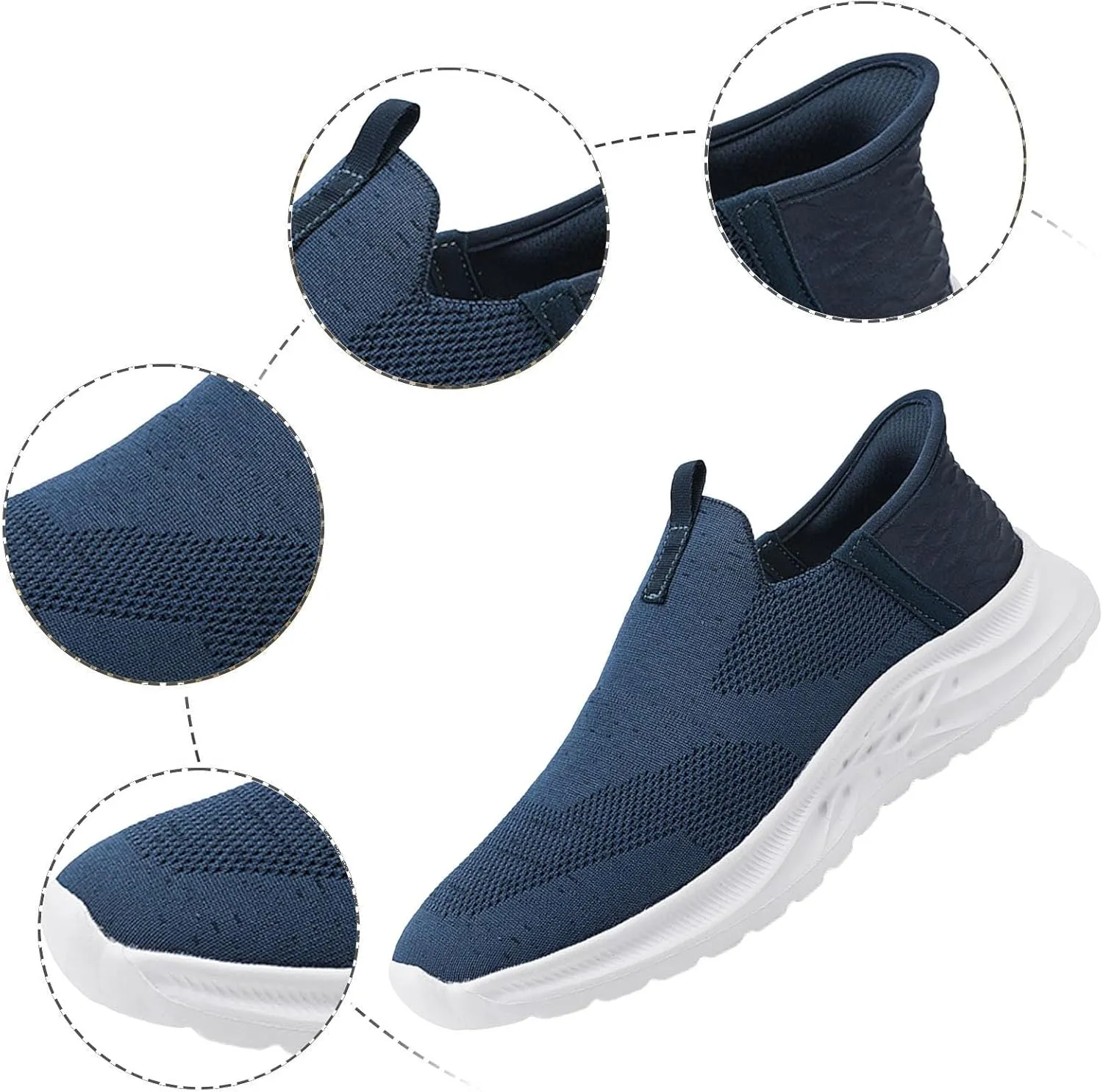Men's Fashion Sneakers Mens Athletic Shoes Slip on Shoe for Men Sneaker for Men Lightweight Mesh Sneaker