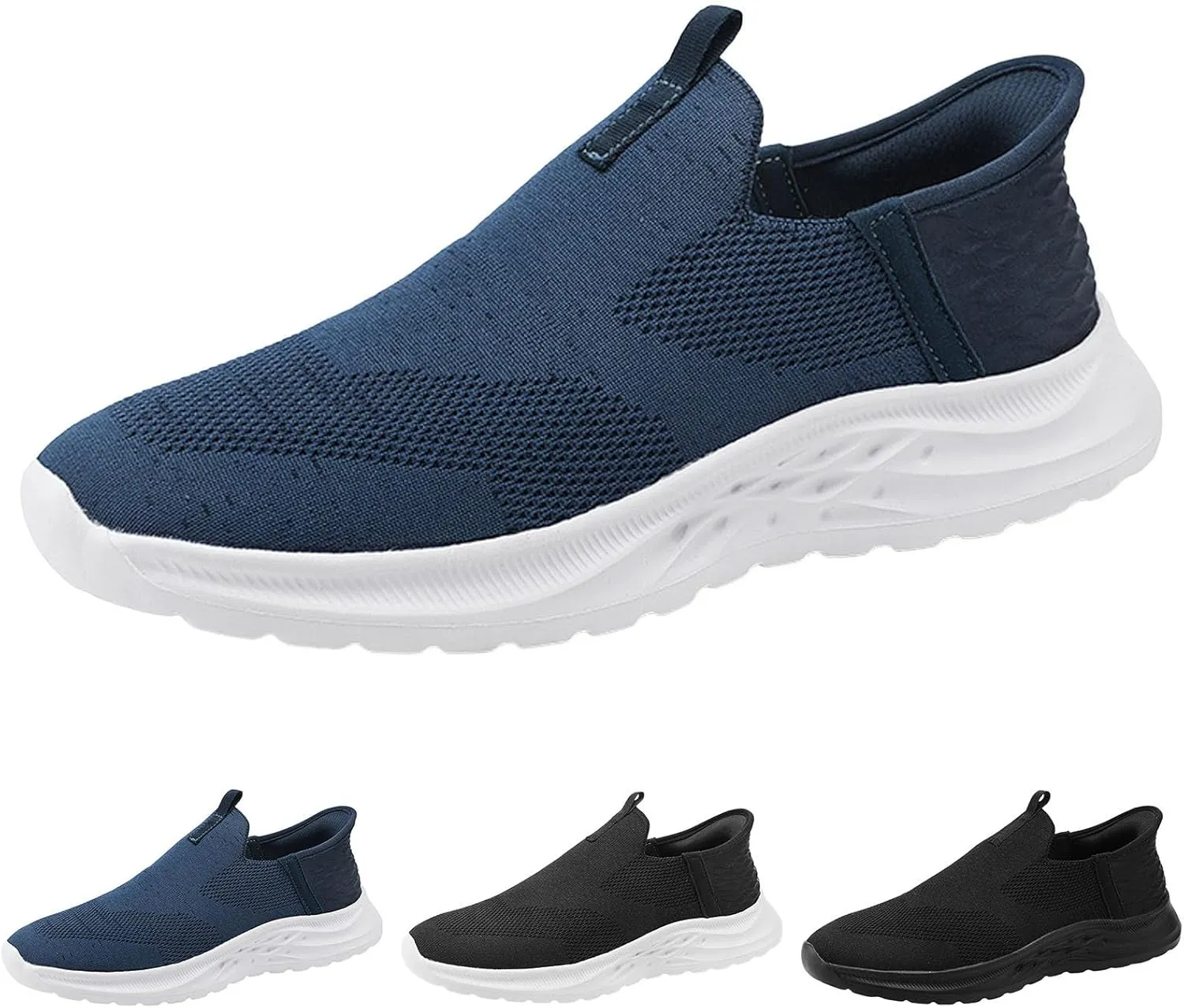 Men's Fashion Sneakers Mens Athletic Shoes Slip on Shoe for Men Sneaker for Men Lightweight Mesh Sneaker