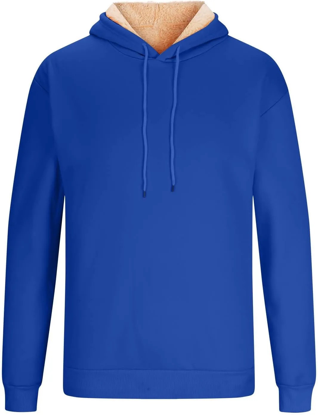 Men's Fleece Lined Hoodies Pullover Winter Warm Fuzzy Sherpa Heavyweight Hoodie Thick Thermal Hooded Sweatshirts