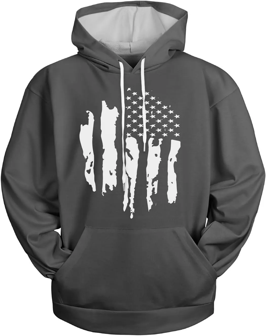 Men's Graphic Big and Tall Hoodie: Lightweight Heated Designer Sweatshirt Casaul Flannel Pullover