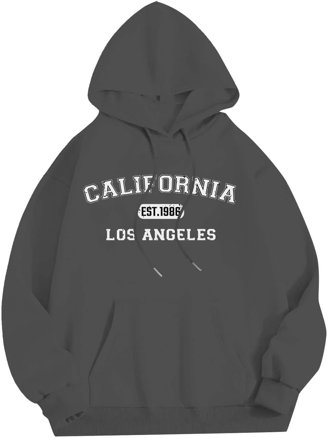 Mens Hoodies Pullover Letter Print Long Sleeve Hooded Sweatshirts Casual Lightweight Regular Fit Classic Sweatshirt