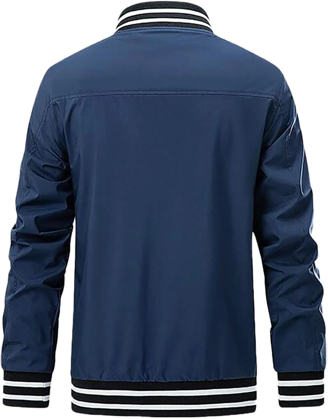 Men's Lightweight Jacket Casual Spring Fall Jackets Windbreaker Bomber Zip Up Coat With Pocket for Men