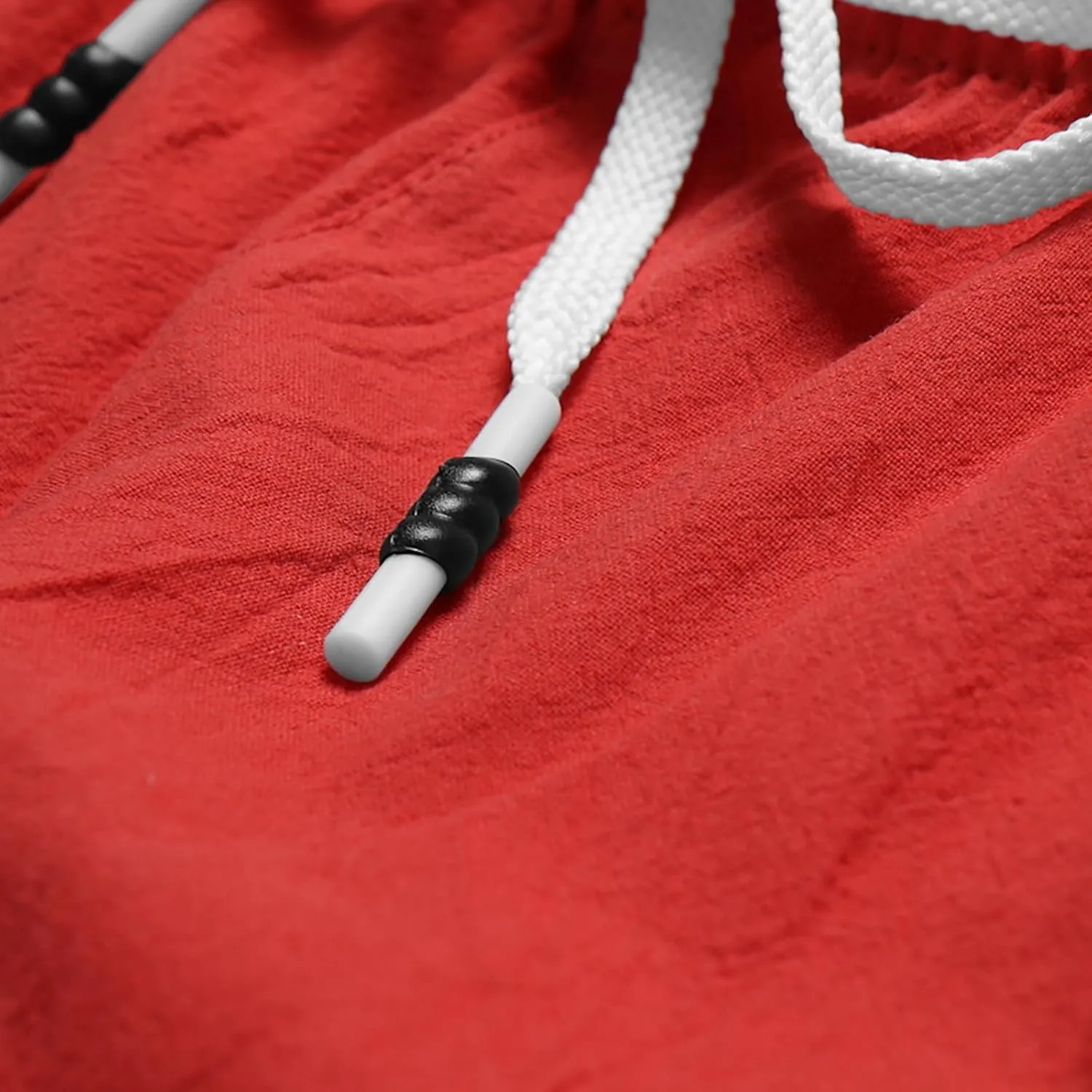 Men's Linen Shorts 2024 Summer Beach Shorts Sweat Shorts Casual Drawstring Lounge Athletic Shorts Comfy Elastic Running Short