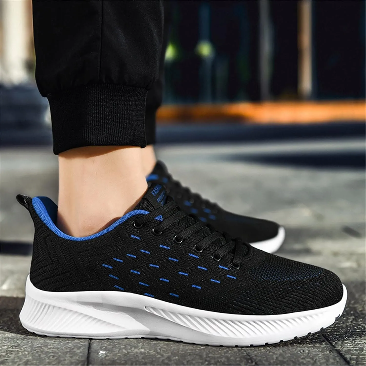 Men's Running Shoes Comfortable Lightweight Breathable Walking Shoes Mesh Workout Casual Sports Shoes