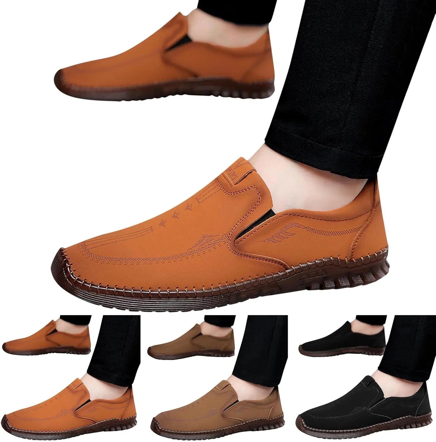 Men's Shoes Men's Fashion Sneakers Slip on Shoe for Men Walking Shoe for Men Lightweight Running Trail Sneaker