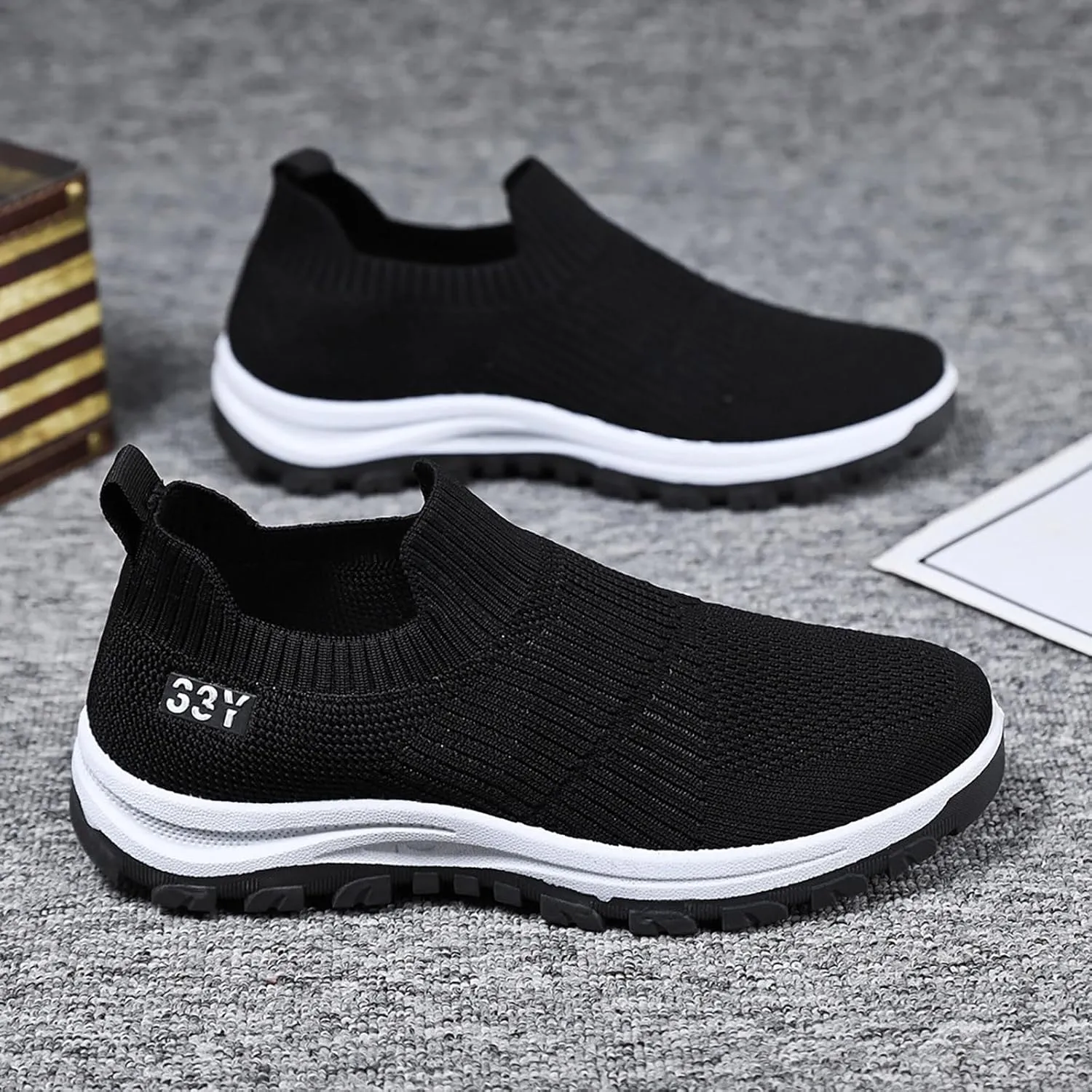 Mens Slip on Shoes Men's Sneakers Shoe for Men Tennis Shoe for Men Running Trail Lightweight Sneaker