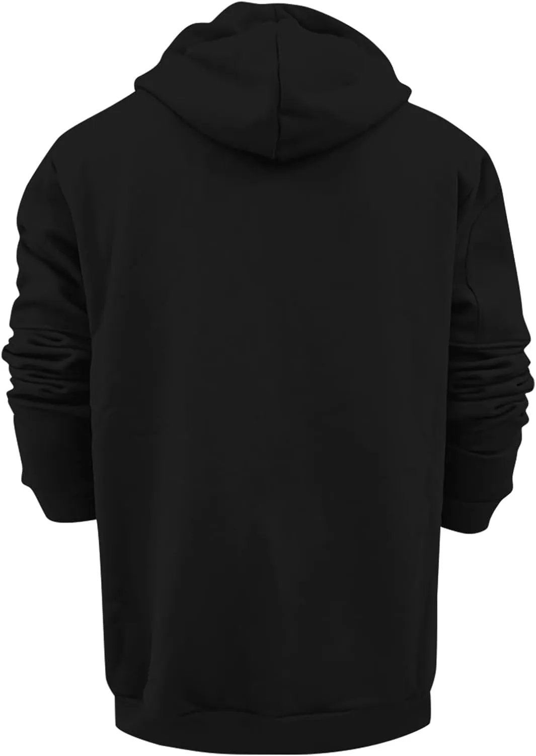 Mens Zip Up Hoodie Vintage Long Sleeve Hoodie Half Zipper Hooded Sweatshirt Top Workwear Multi Fleece Men's Hoodie