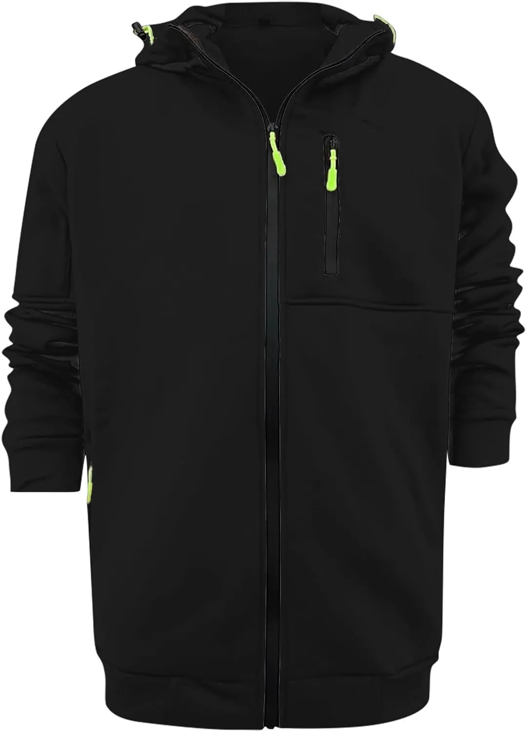 Mens Zip Up Hoodie Vintage Long Sleeve Hoodie Half Zipper Hooded Sweatshirt Top Workwear Multi Fleece Men's Hoodie
