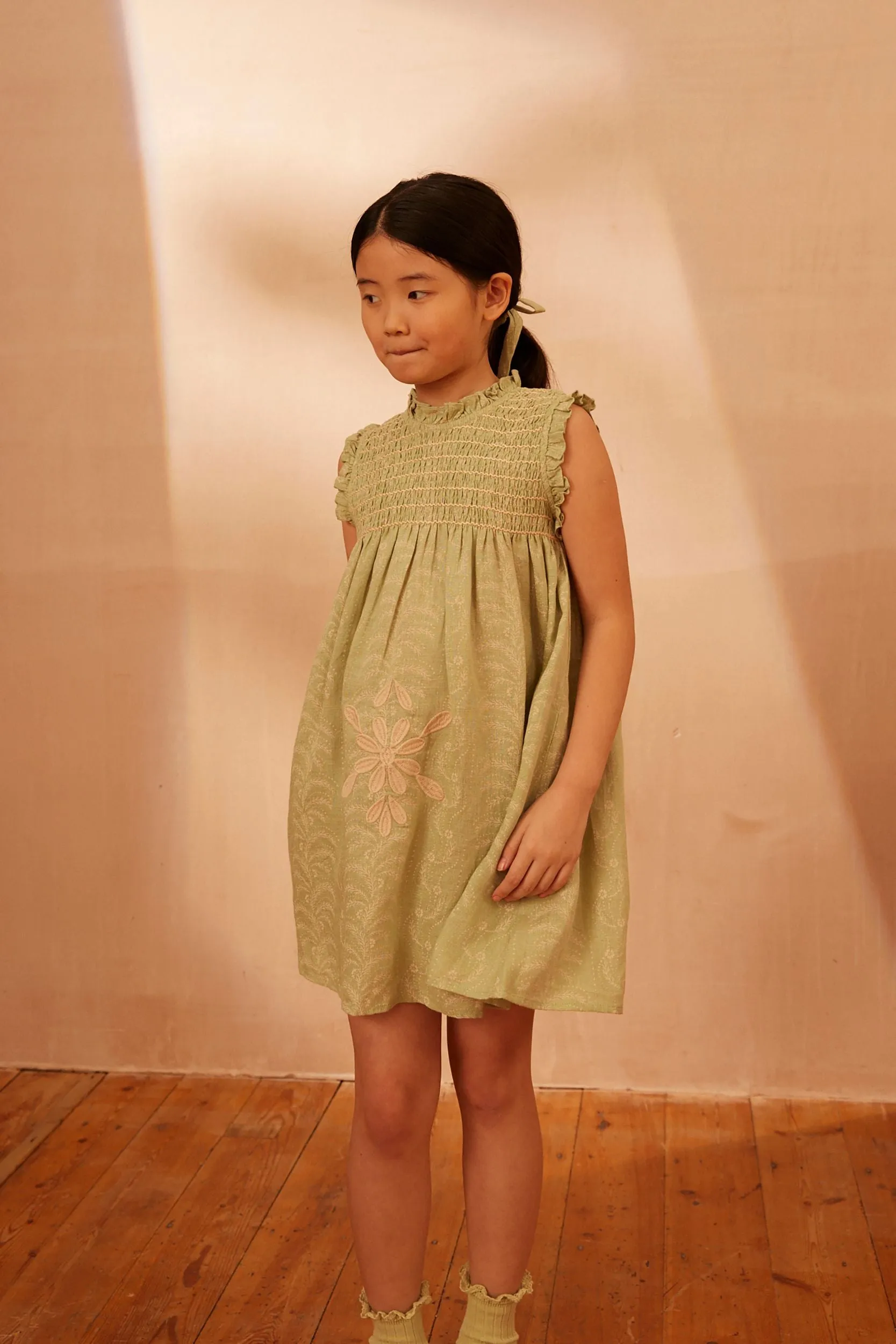 Mia Smock Dress in Wallflower