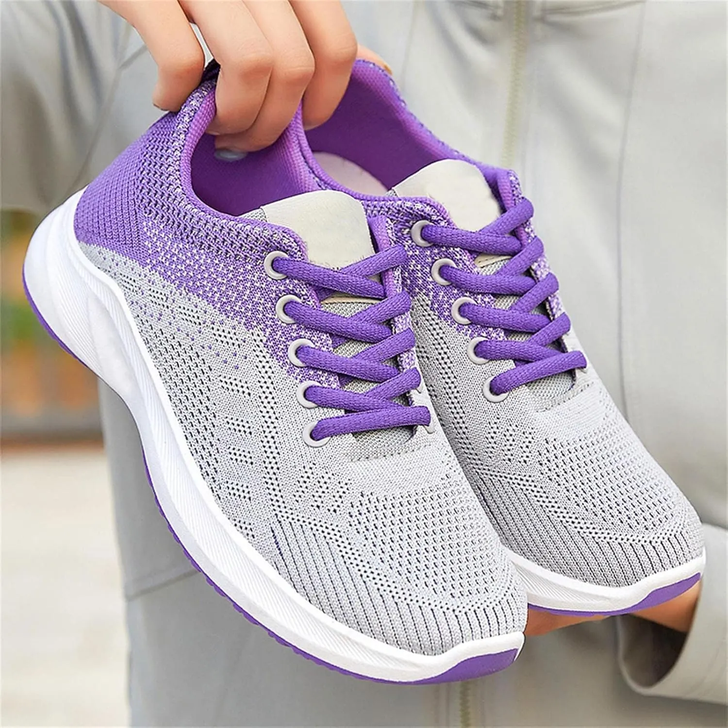 Mmoneyake Womens Sneakers Air Cushion Running Tennis Shoes Lightweight Tennis Walking Shoes Mesh Breathable Gym Work Fashion Sneakers Plantar Fasciitis Tennis Sneaker Arch Support Walking Shoe