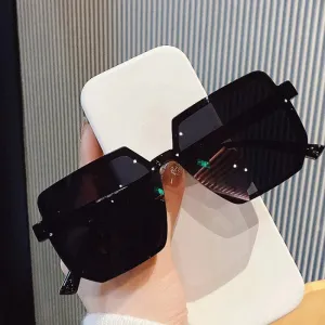 Modern Sun Big Shade Square Travel Gradient Vintage Retro Frame Sunglasses