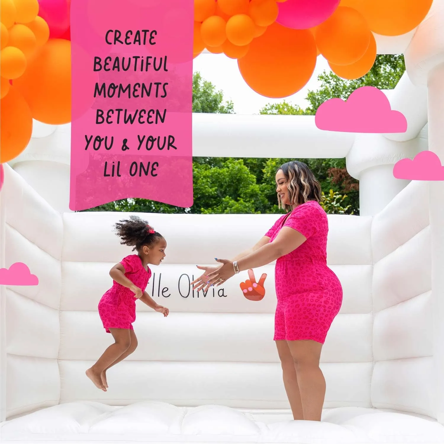 Mommy and Me Romper Short Sleeves Matching Outfits Mother Daughter Cute Jumpsuits Vacation Photoshoot Occasions