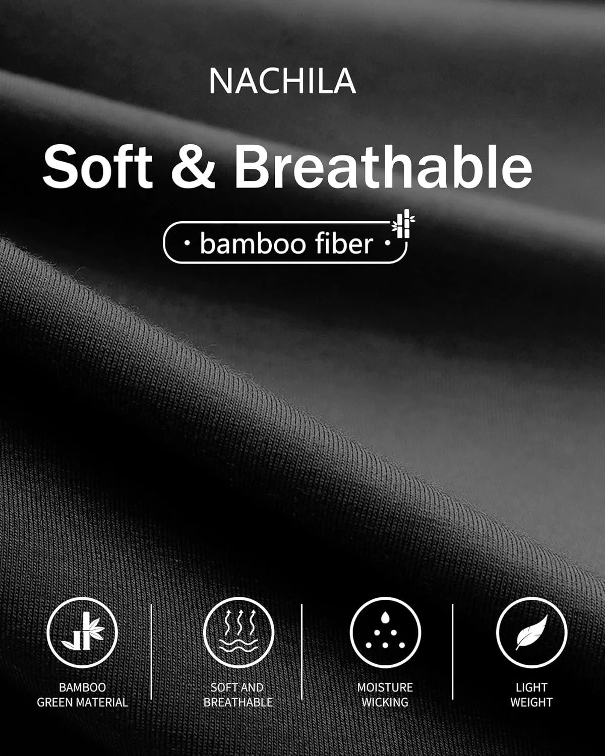 NACHILA Men's Pajamas-Viscose Made from Bamboo, Short Sleeve Summer Pjs Cooling Pajama Shorts Set Soft Sleepwear with Pockets