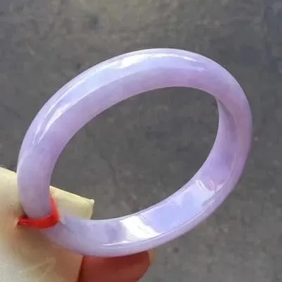Natural Violet Jade Bangle- violet Jade Bangle from Myanmar For women (Blue, 60-62mm) (Green, 52-54mm)