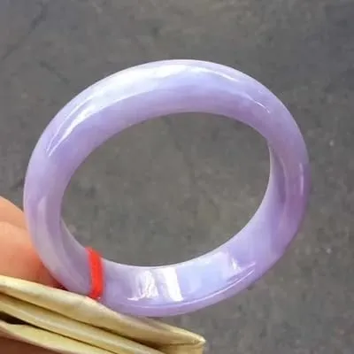 Natural Violet Jade Bangle- violet Jade Bangle from Myanmar For women (Blue, 60-62mm) (Green, 52-54mm)