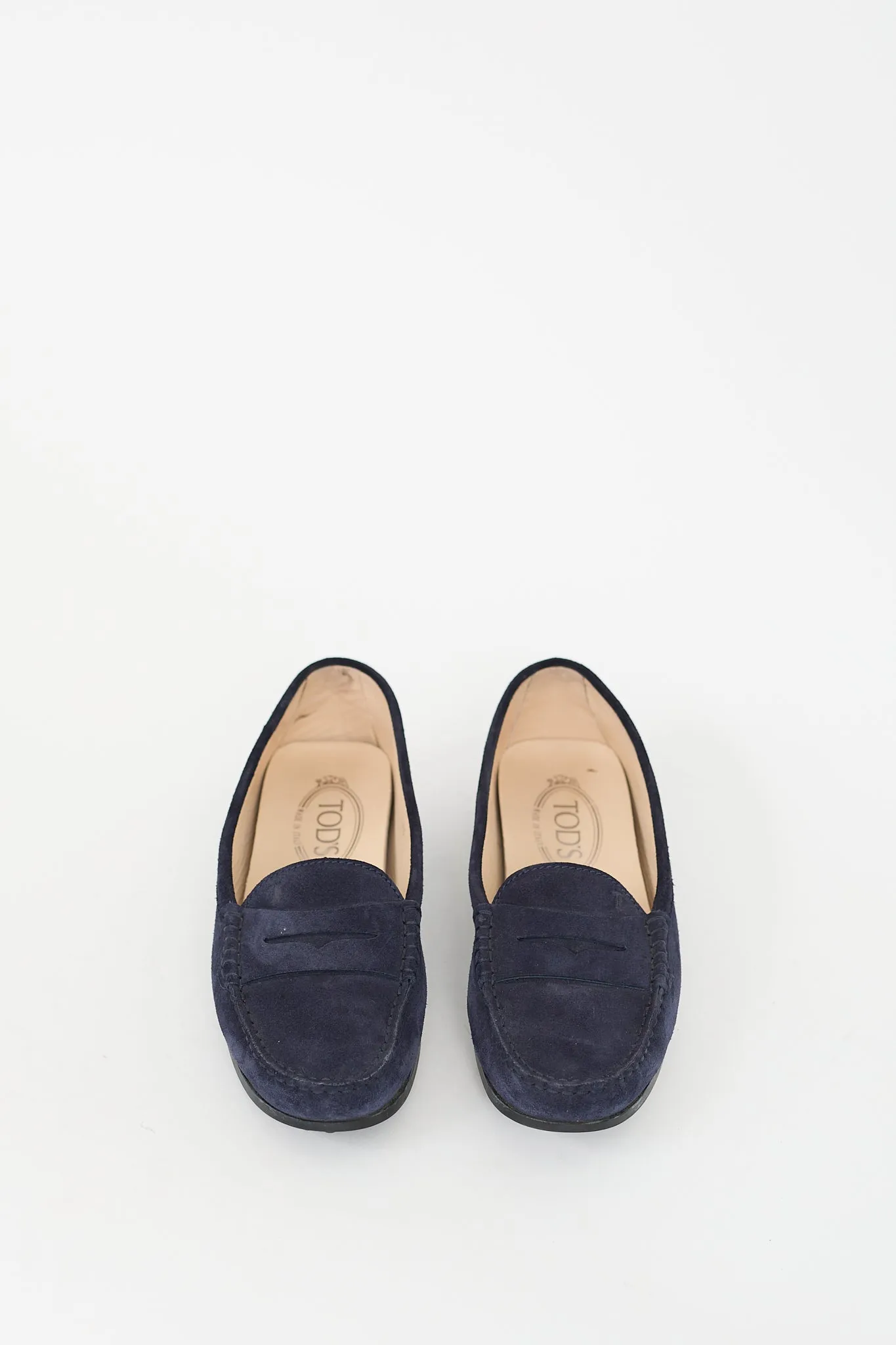 Navy Suede Driving Loafer
