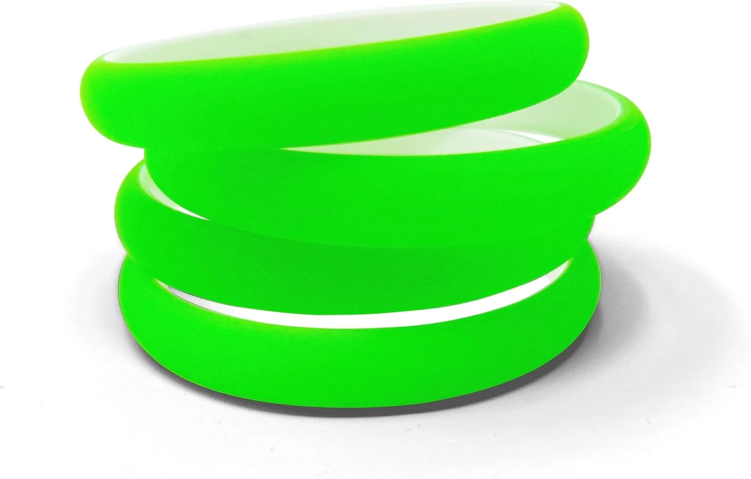 NEON NATION 4 Pack Thin 1/2 Inch Fluorescent Bright Neon Colored Matt Finish 80s Style Bangle Bracelets