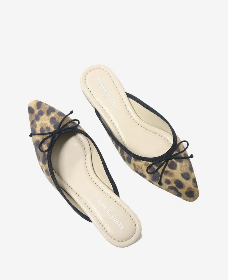 Nora Suede Mule Flat