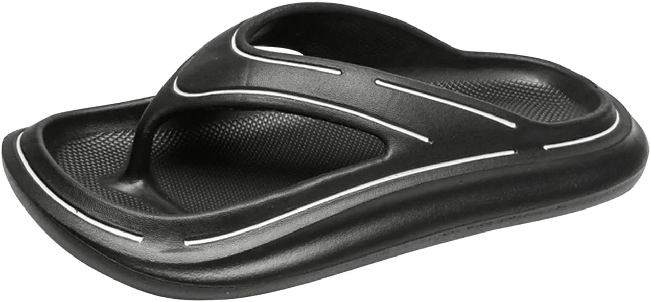 oiangi Women Men Orthopedic Flip Flop Sandals Arch Support Couple Clip Toe Slip-on Slides Comfortable Platform Beach Shoes