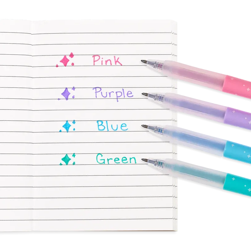 Ooly Oh My Glitter! Retractable Glitter Gel Pens (set of 4)