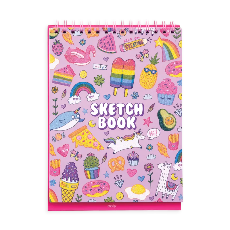 Ooly Sketch and Show Standing Sketchbook - Cute Doodle World