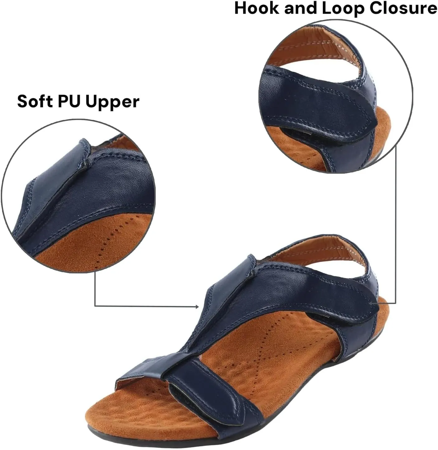 Orthopedic Sandals for Women 2025 Summer Arch Support Sandals Comfortable Beach Orthotic Slippers Fashion T-Strap Flat Sandal Breathable Slip on Slippers All Day Comfort