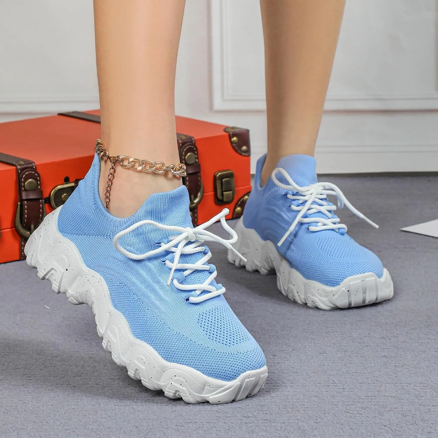 Orthopedic Shoes for Women Men,Arch Support Ortho Pro Shoes,Comfort Wear Orthowear Shoe,Lightweight Breathable Woven Mesh Orthopedic Sneakers,Non-Slip Tennis Walking Running Sneakers Footwear
