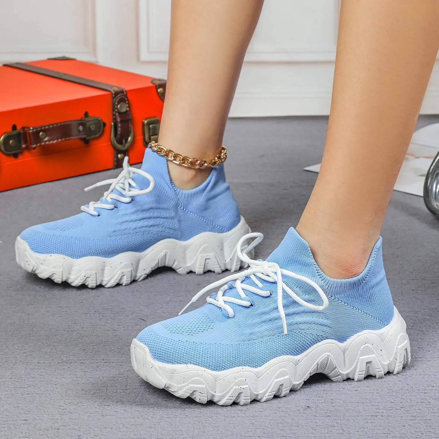 Orthopedic Shoes for Women Men,Arch Support Ortho Pro Shoes,Comfort Wear Orthowear Shoe,Lightweight Breathable Woven Mesh Orthopedic Sneakers,Non-Slip Tennis Walking Running Sneakers Footwear