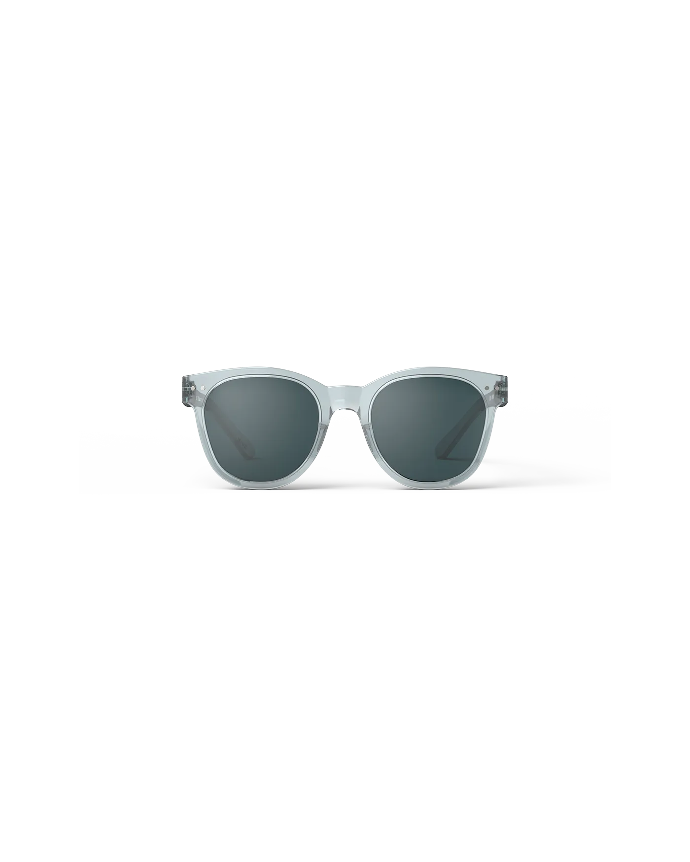Oversized Frozen Blue Trapeze Sunglasses