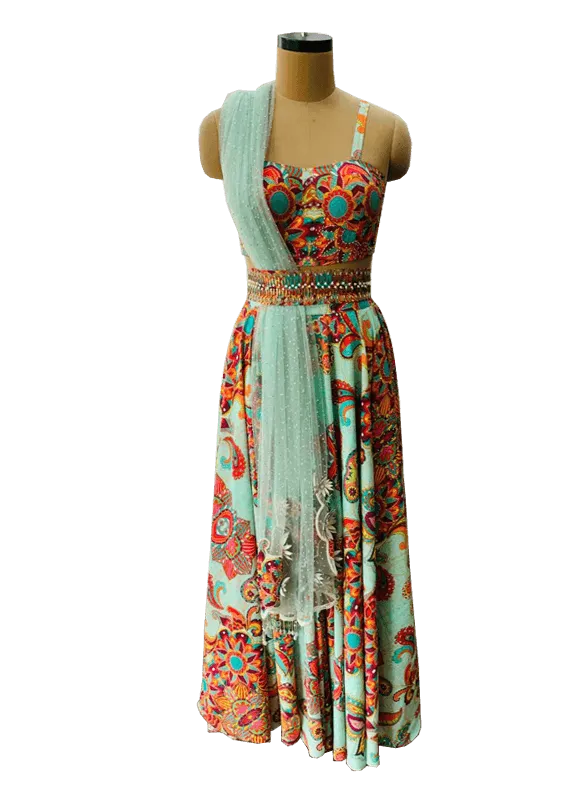 Paisley Lehenga Set