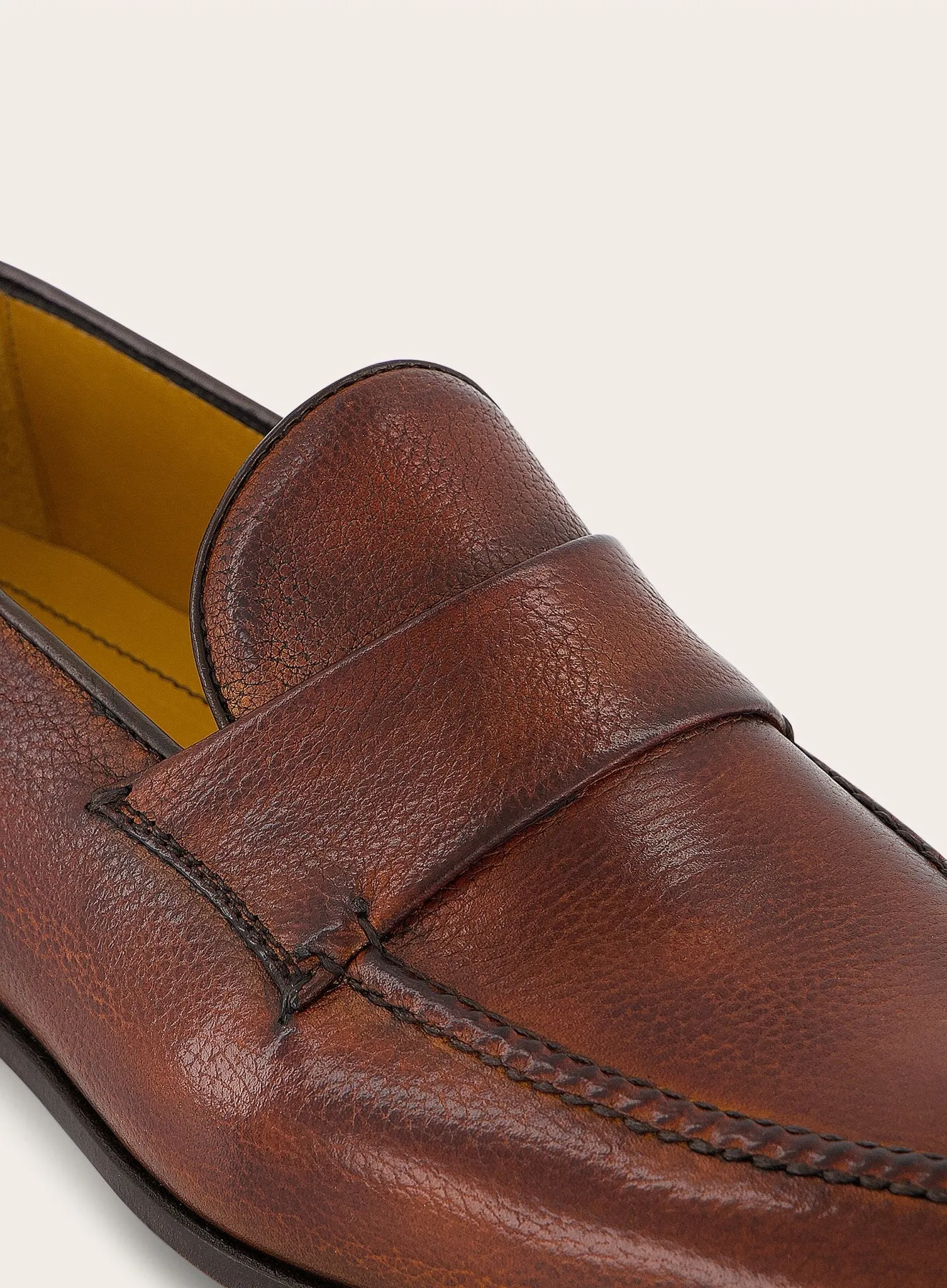 Penny loafers vann leer