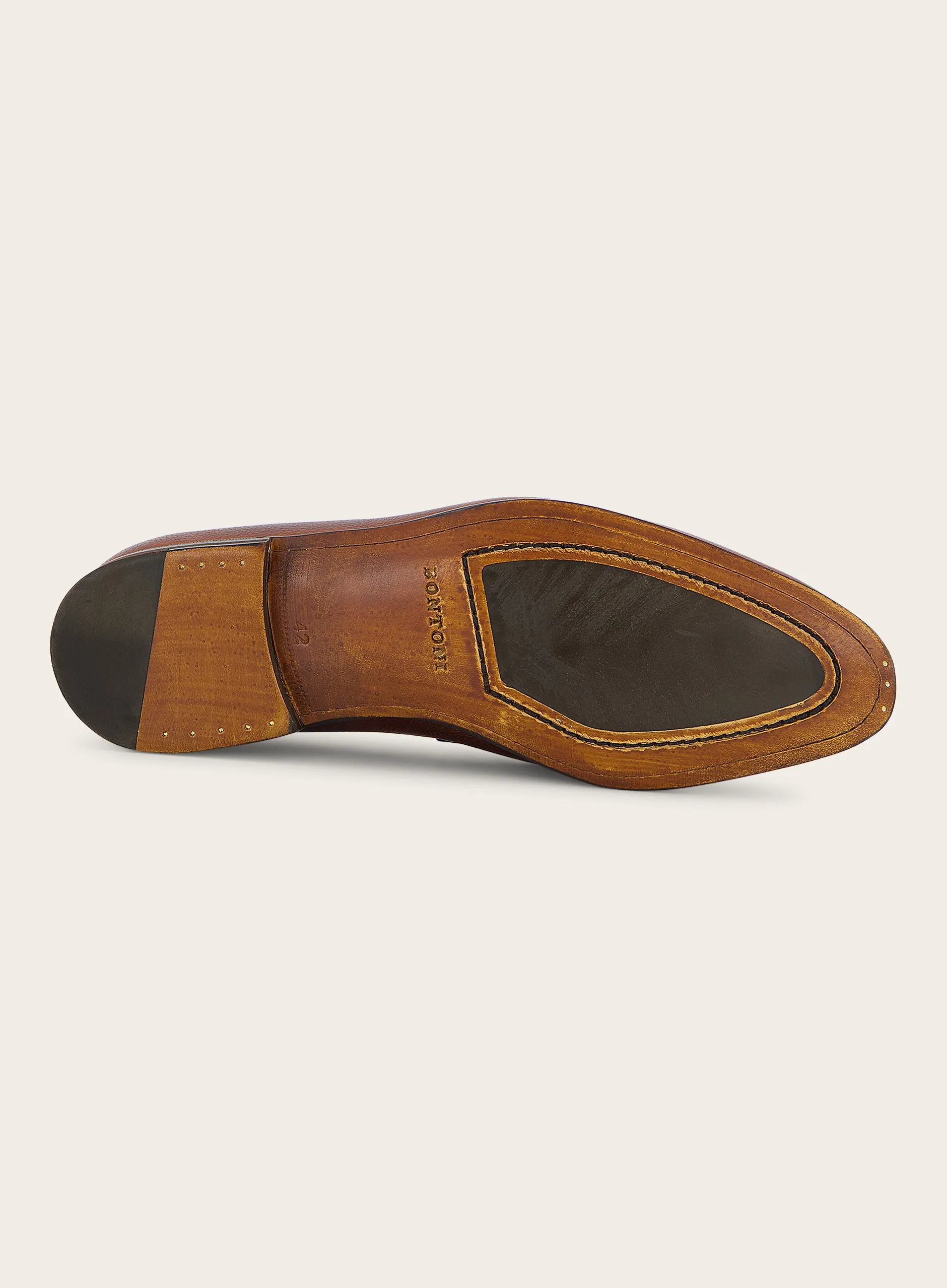Penny loafers vann leer
