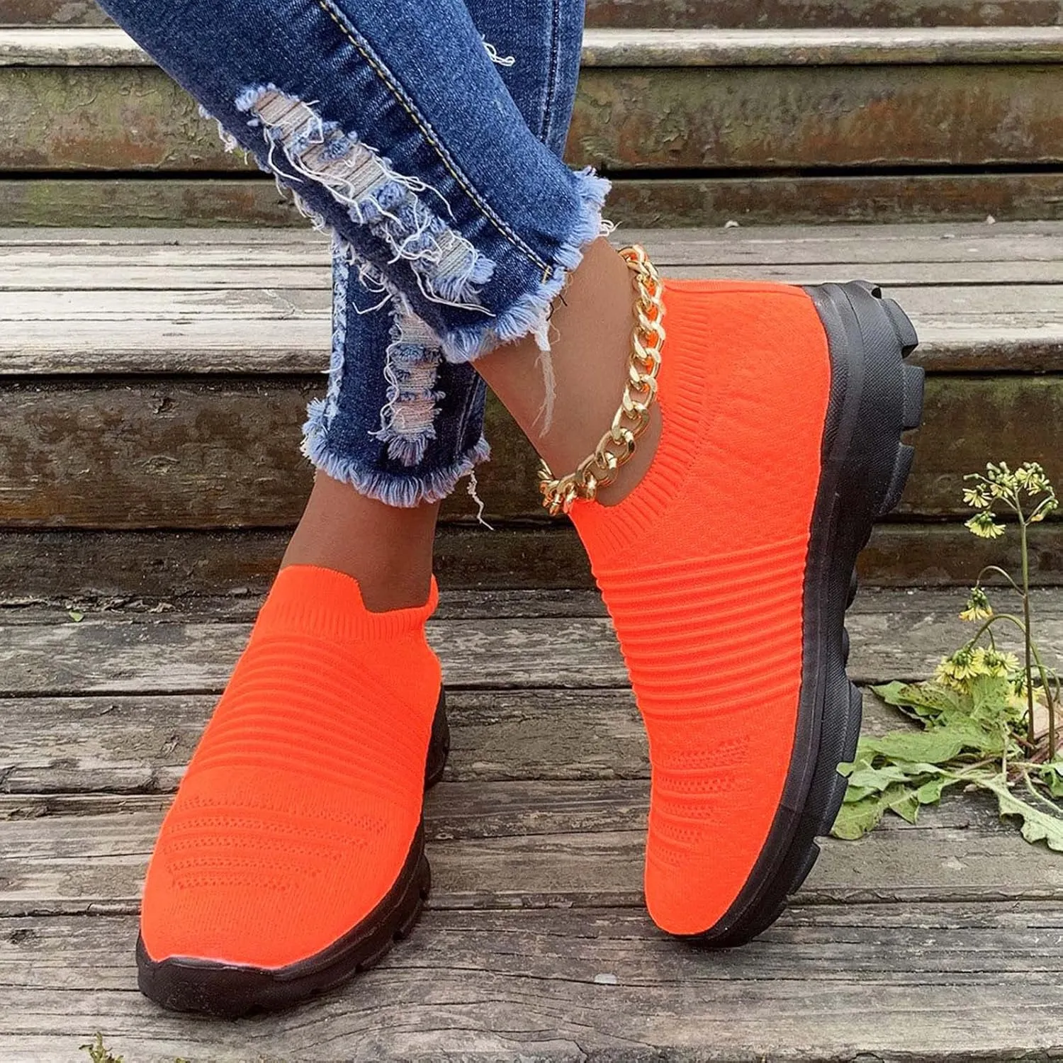 Platform Sneakers for Women 2023 Zapatos Comodos Womens Hiking Shoes with Arch Support Light Weight Walking Sneakers for Women 2023 White Tenis Antideslizante para Mujer