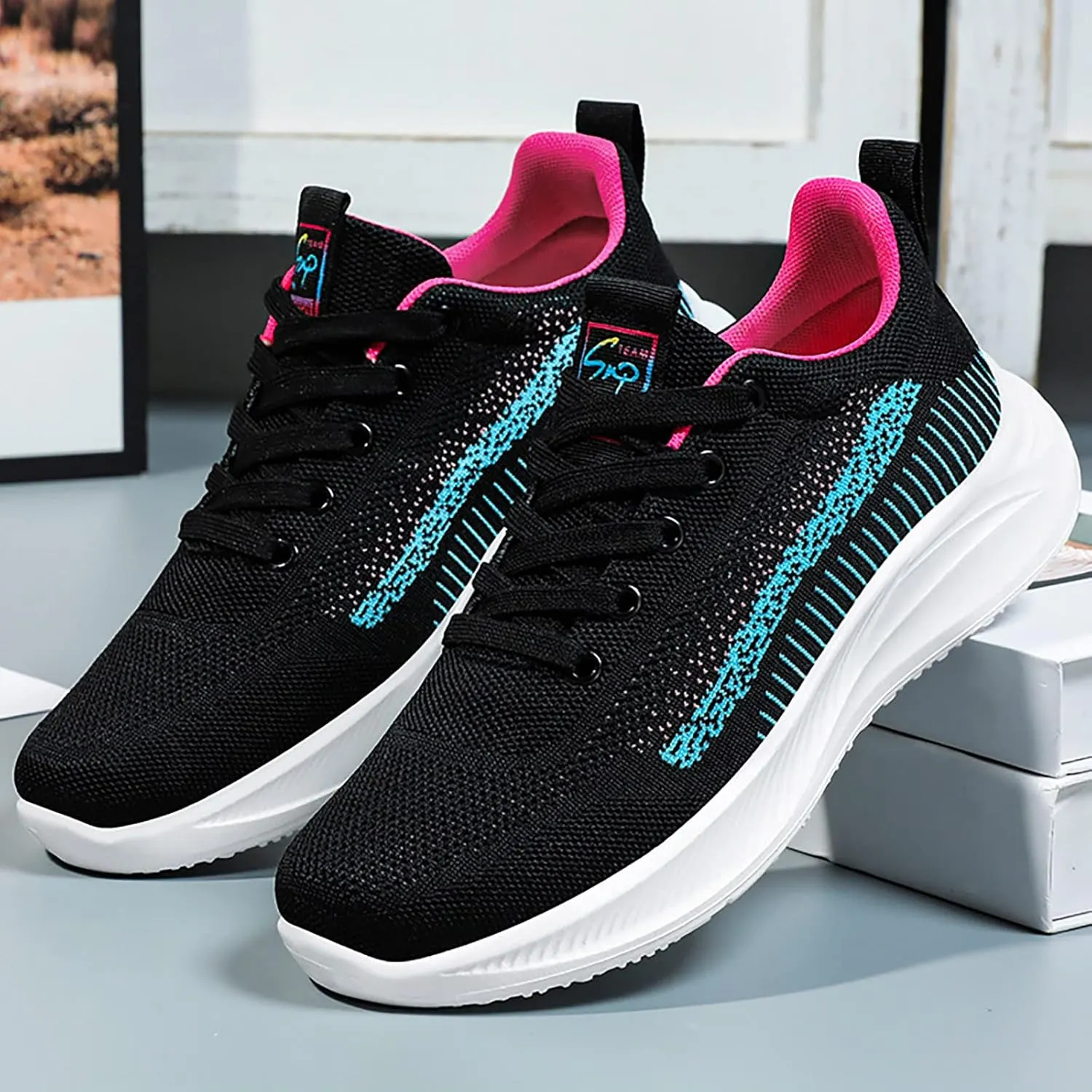 Platform Sneakers for Women High Top Walking Shoes Women Flat Feet Arch Support Wide Nursing Shoes Women Wide Toe Box Shoes Women Sneakers Zapatos De Trabajo para Mujer Antideslizante E Impermeables