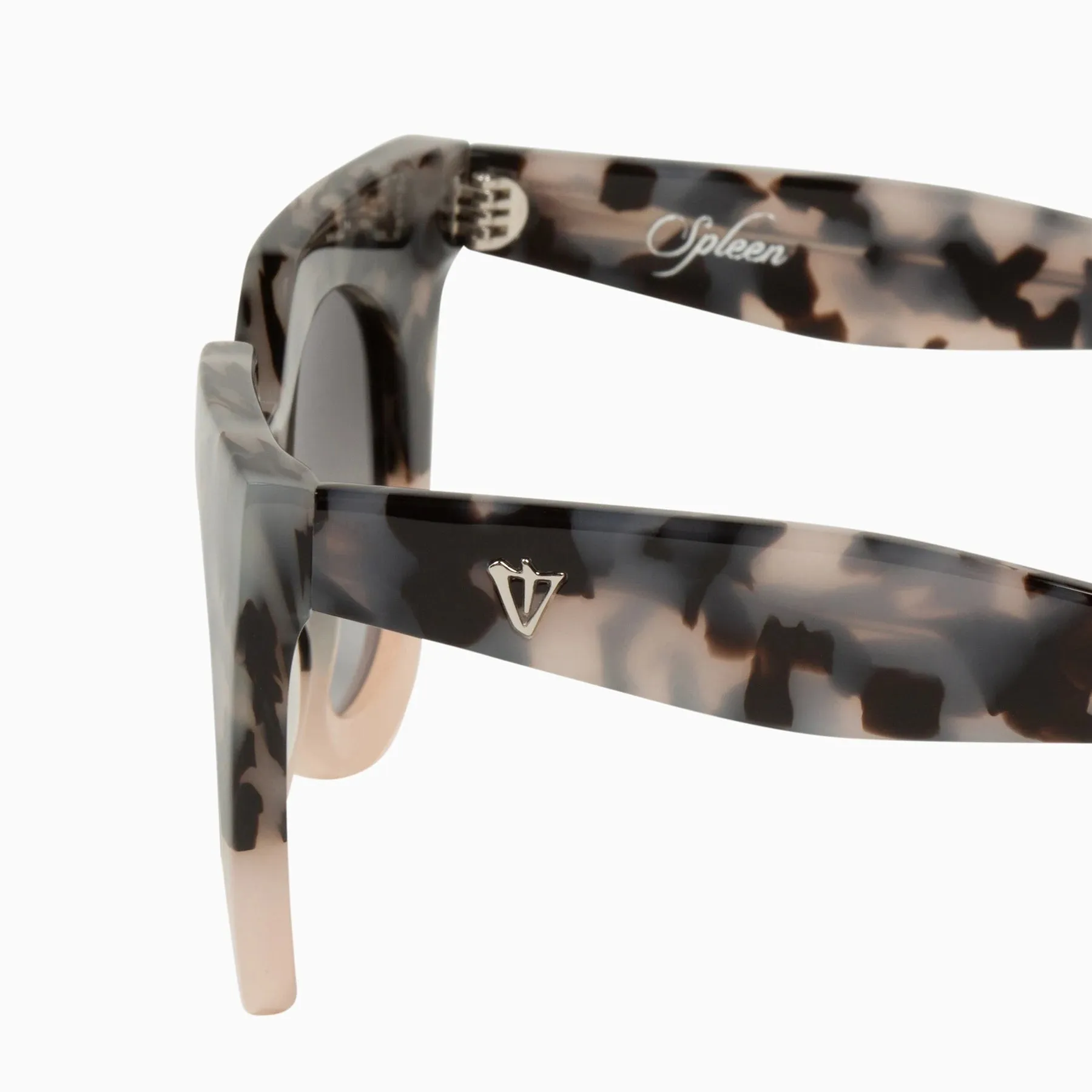Polarized Spleen / Baby Pink Tort to Baby Pink / Black Gradient Lens