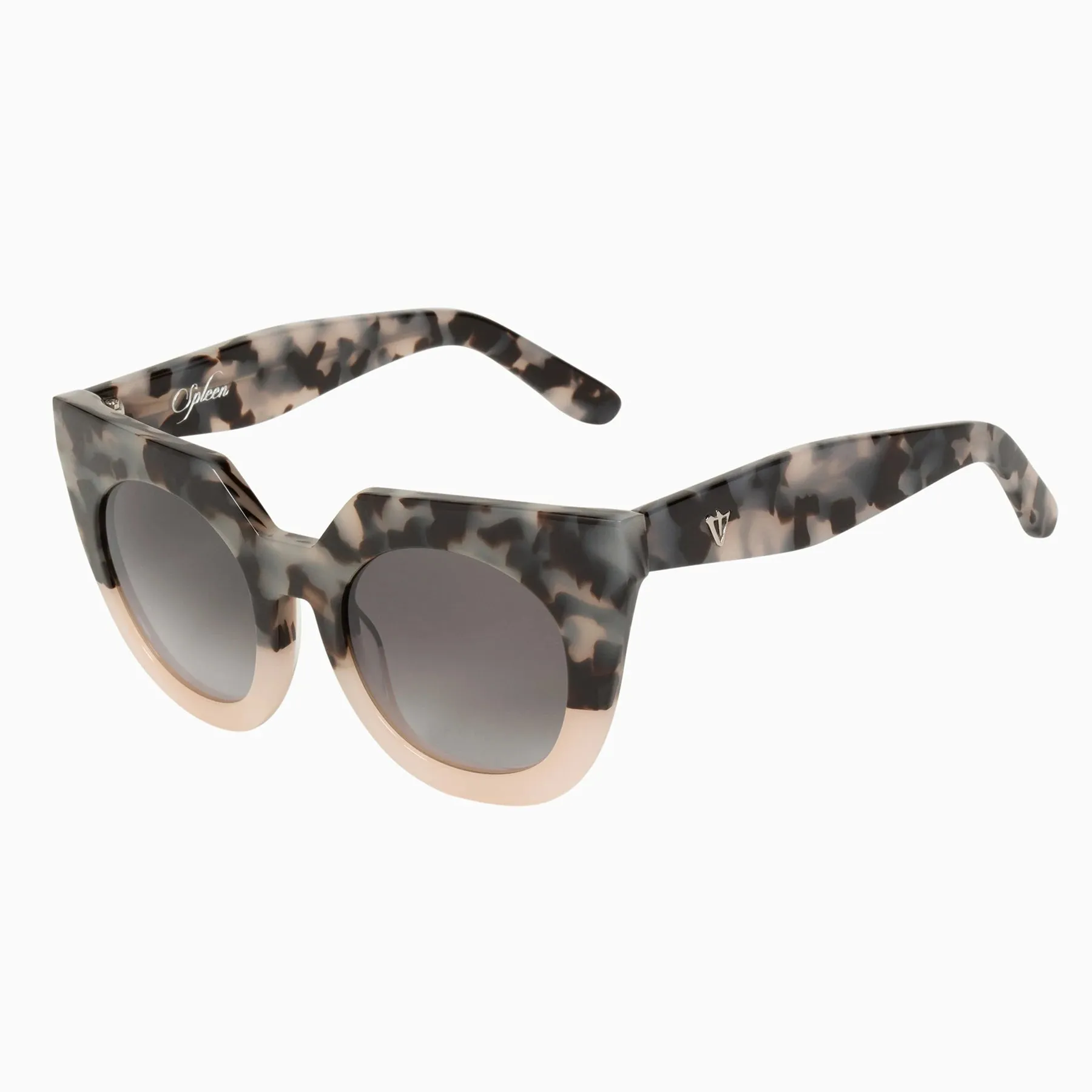 Polarized Spleen / Baby Pink Tort to Baby Pink / Black Gradient Lens
