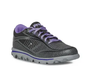 Propet Women Active Walking Shoes - Billie W5100 - Black/Purple