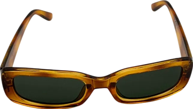 Pull & Bear Amber Rectangular Sunglasses One Size