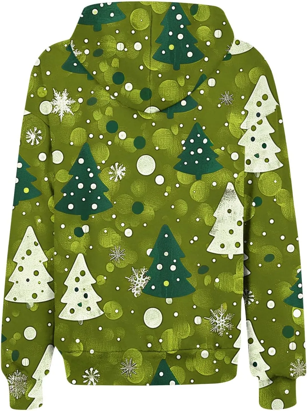 Quilted Jackets for Women Casual Christmas Print Winter Coats Full Zip Hoodies Long Sleeve Sweatshirt with Pockets