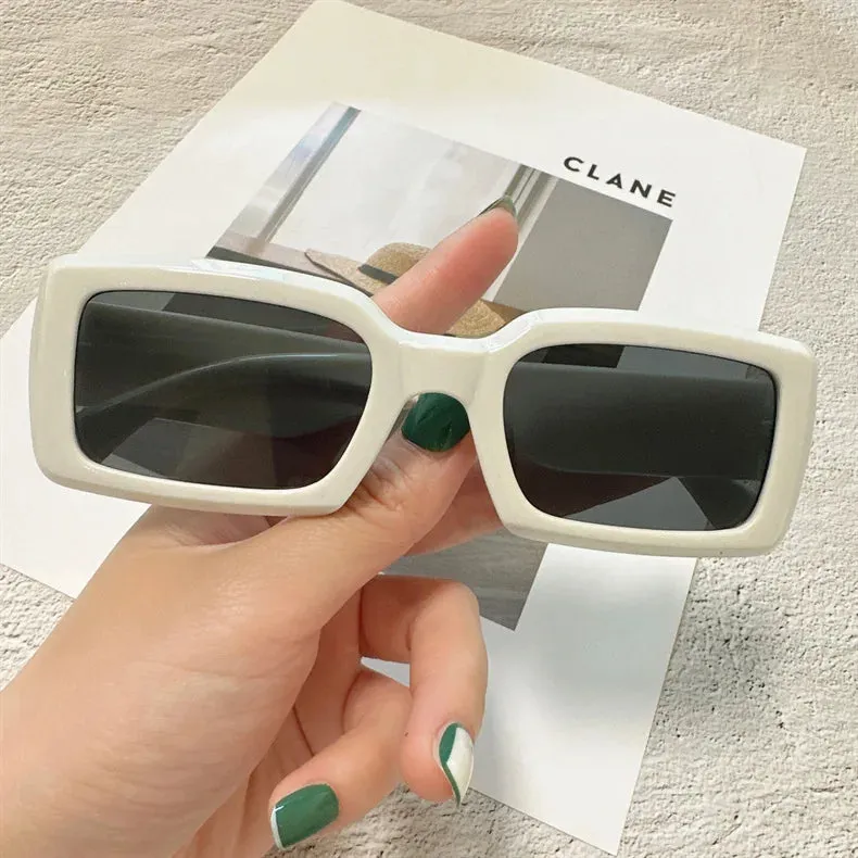 Rectangle Vintage Popular Eyewear Sun Designer Fashion Female Square Retro New Sunglasses