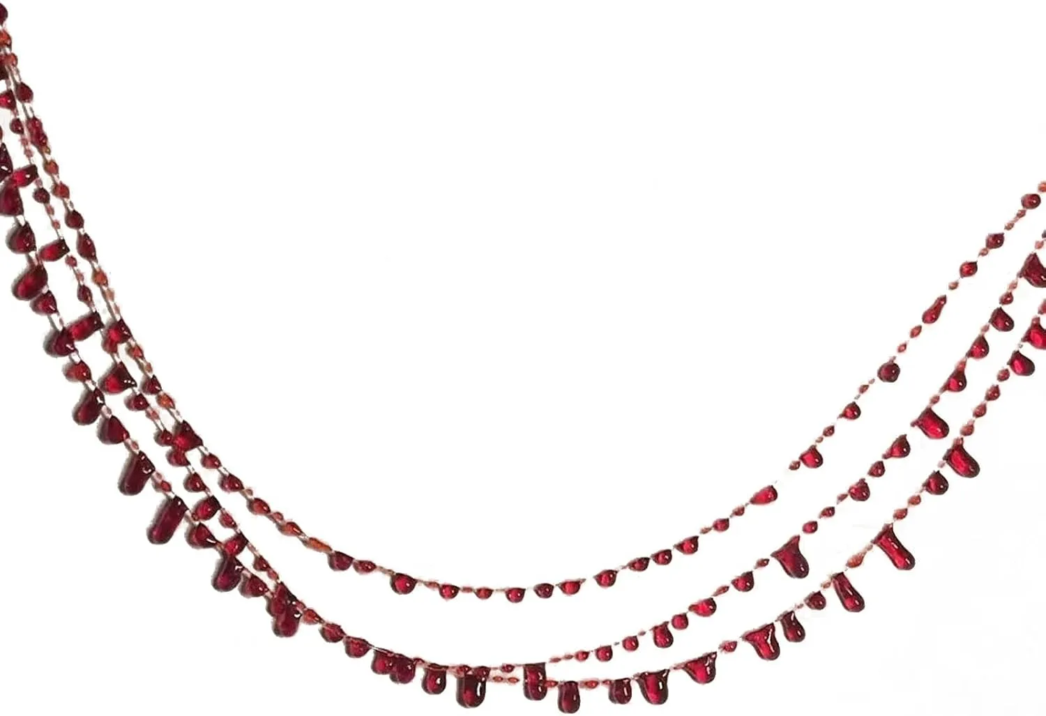 Resin Blood Drop Necklace Unique Resin Pendant Clavicle Chain Muiltfunction Bloody Droplet Choker Necklace Gift