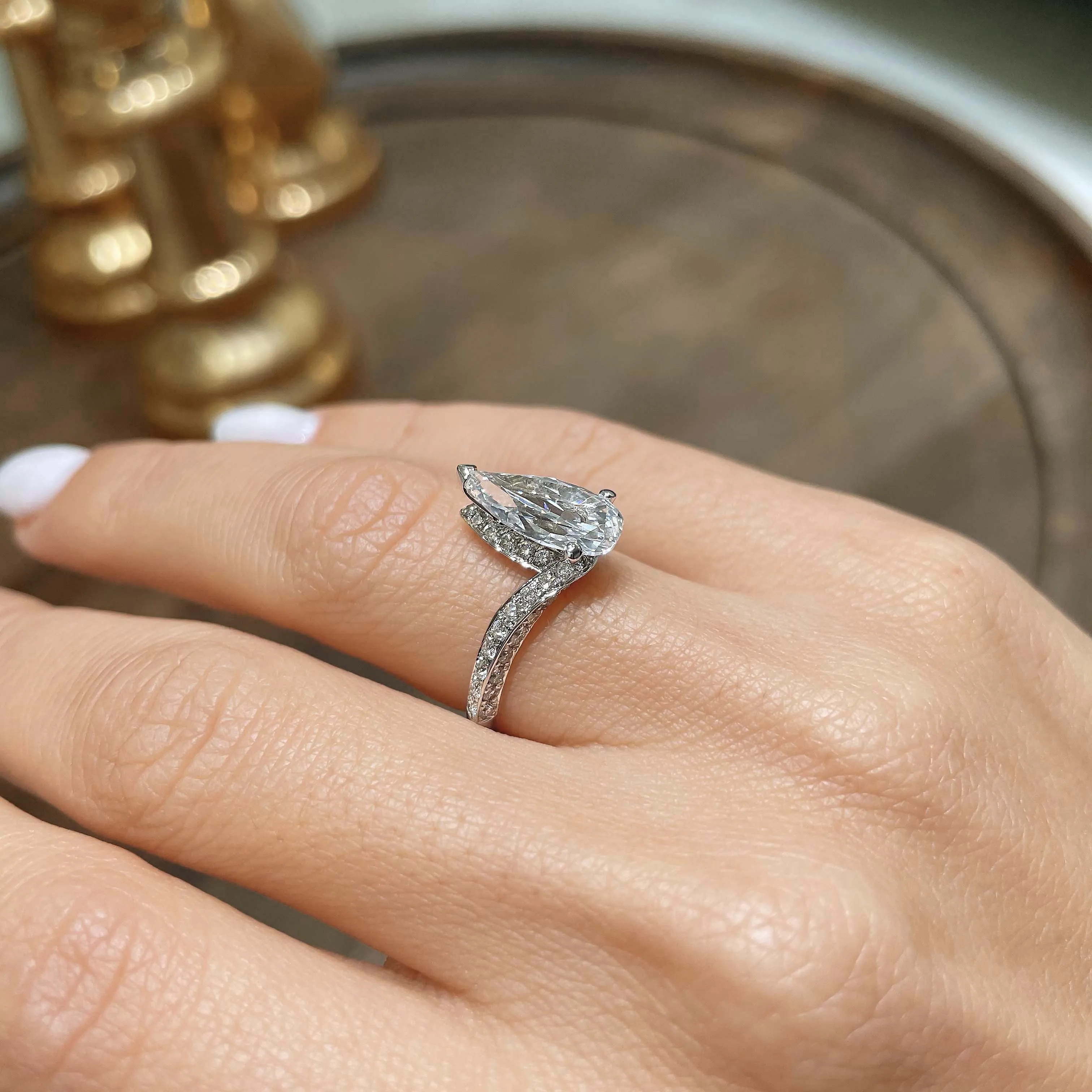 Sabrina Diamond Engagement Ring -Platinum