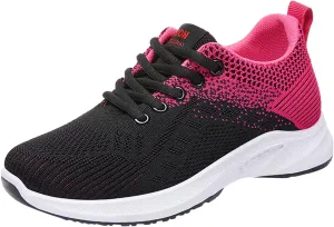 SBGMoSJ Black Platform Sneakers for Women Womens Running Shoes Size 9.5 White Shoes for Women Sneakers Trendy Black Womens Platform Sneakers Size 11 Wide Cycling Shoes for Women