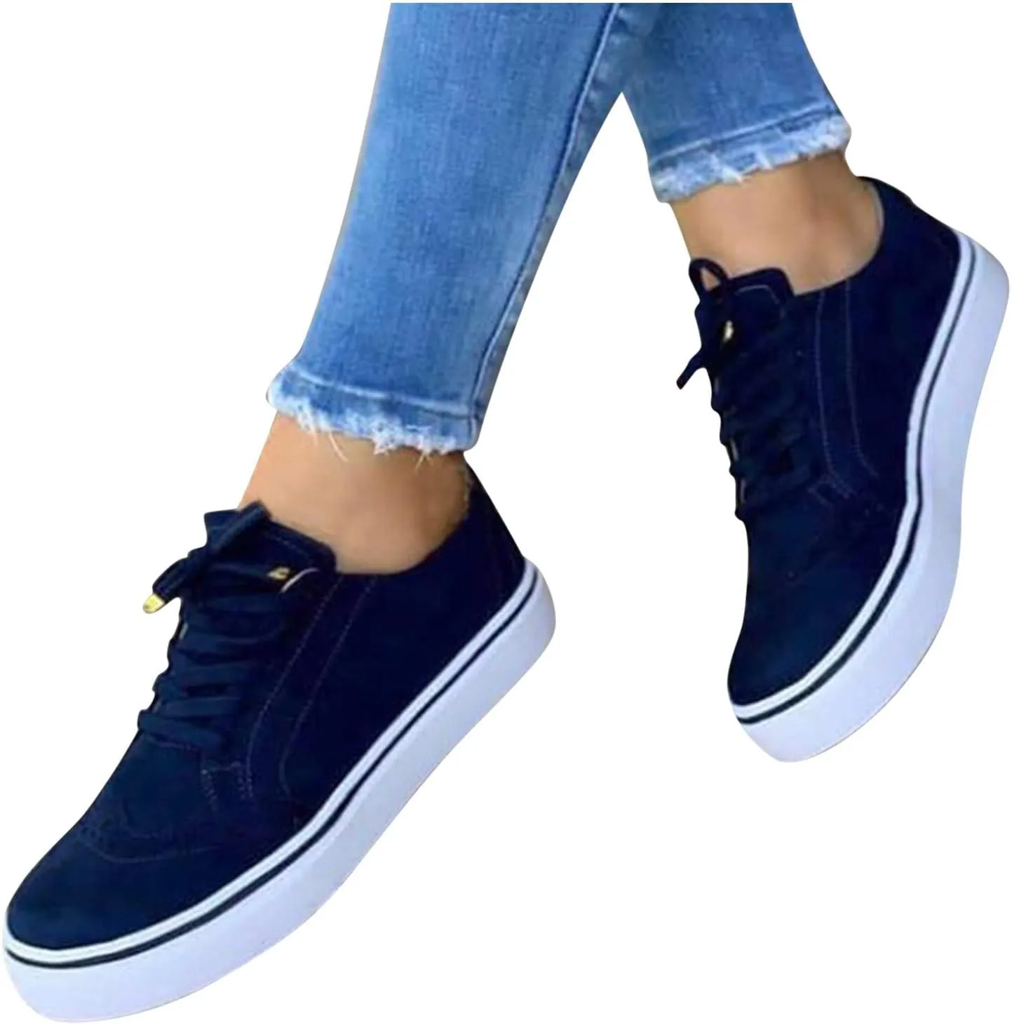 SBGMoSJ Womens Shoes Sneakers Walking Shoes Women Comfort Dressy Womens Casual Shoes for Bootcut Jeans Platform Sneakers for Women Slip On Womens Dress Shoes Winter White Slip Ons