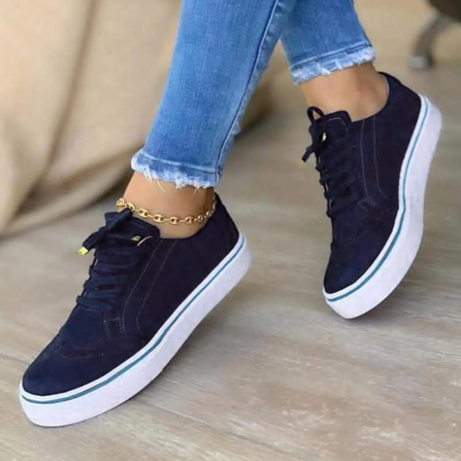 SBGMoSJ Womens Shoes Sneakers Walking Shoes Women Comfort Dressy Womens Casual Shoes for Bootcut Jeans Platform Sneakers for Women Slip On Womens Dress Shoes Winter White Slip Ons