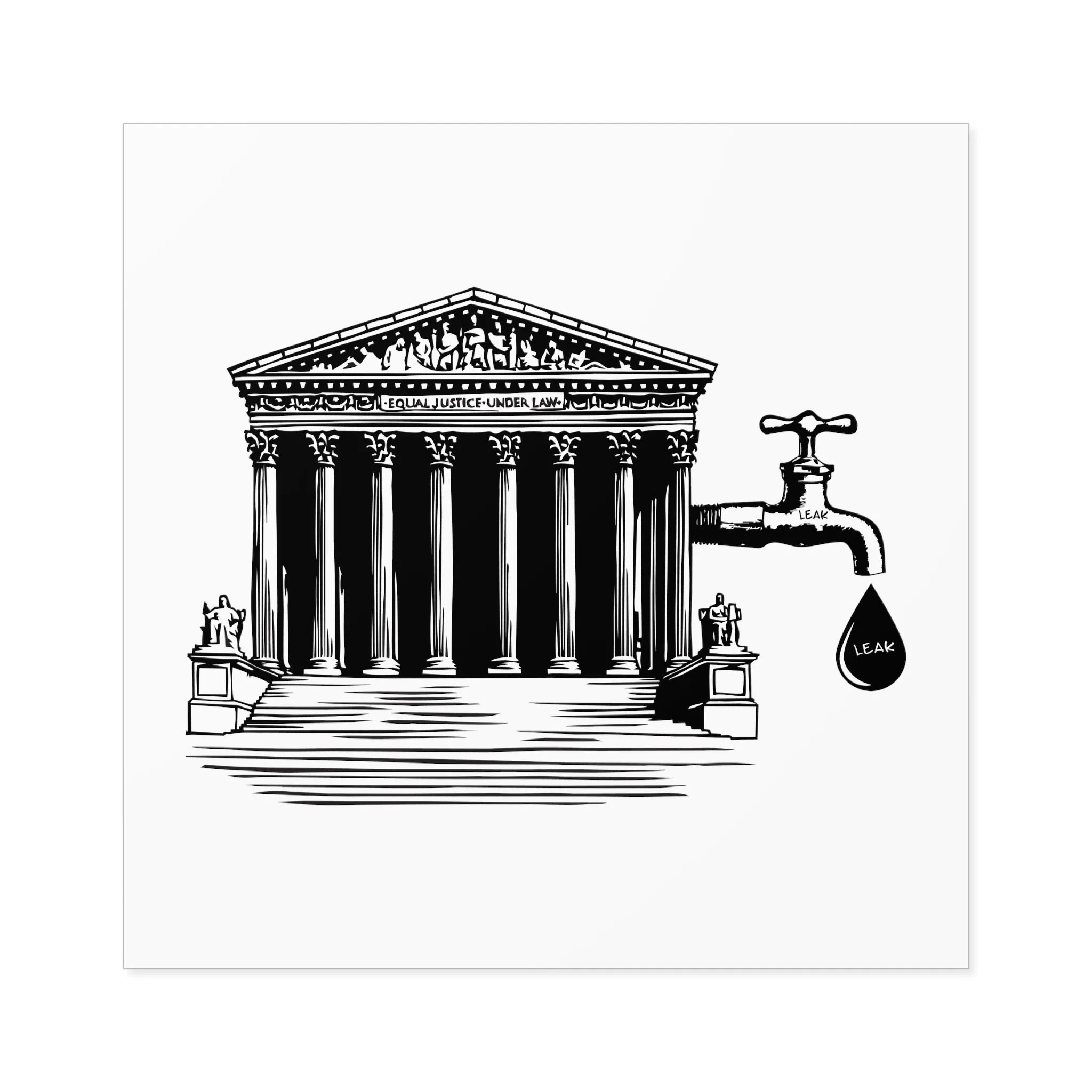 SCOTUS LEAK Sticker (Indoor\Outdoor) (3 sizes)
