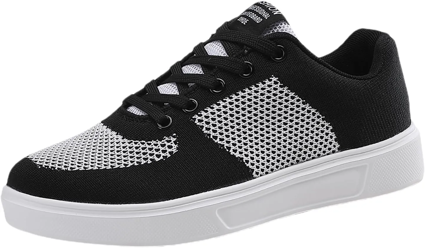 Shoes for Men Campus Shoes Mens Slip on Walking Blade Tennis Men's Tennis Racquet Sport Athletic Gym for Men White Sneakers Leather