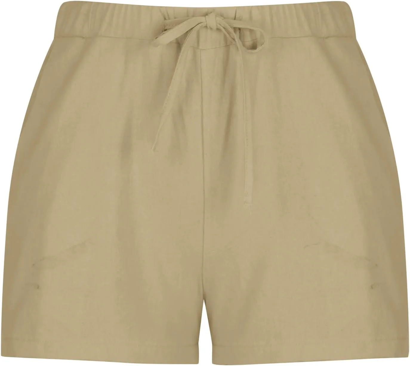 Shorts for Women 2025 Trendy Linen Shorts Casual Summer Plus Size Beach Shorts with Pockets Comfy Wide Leg Shorts