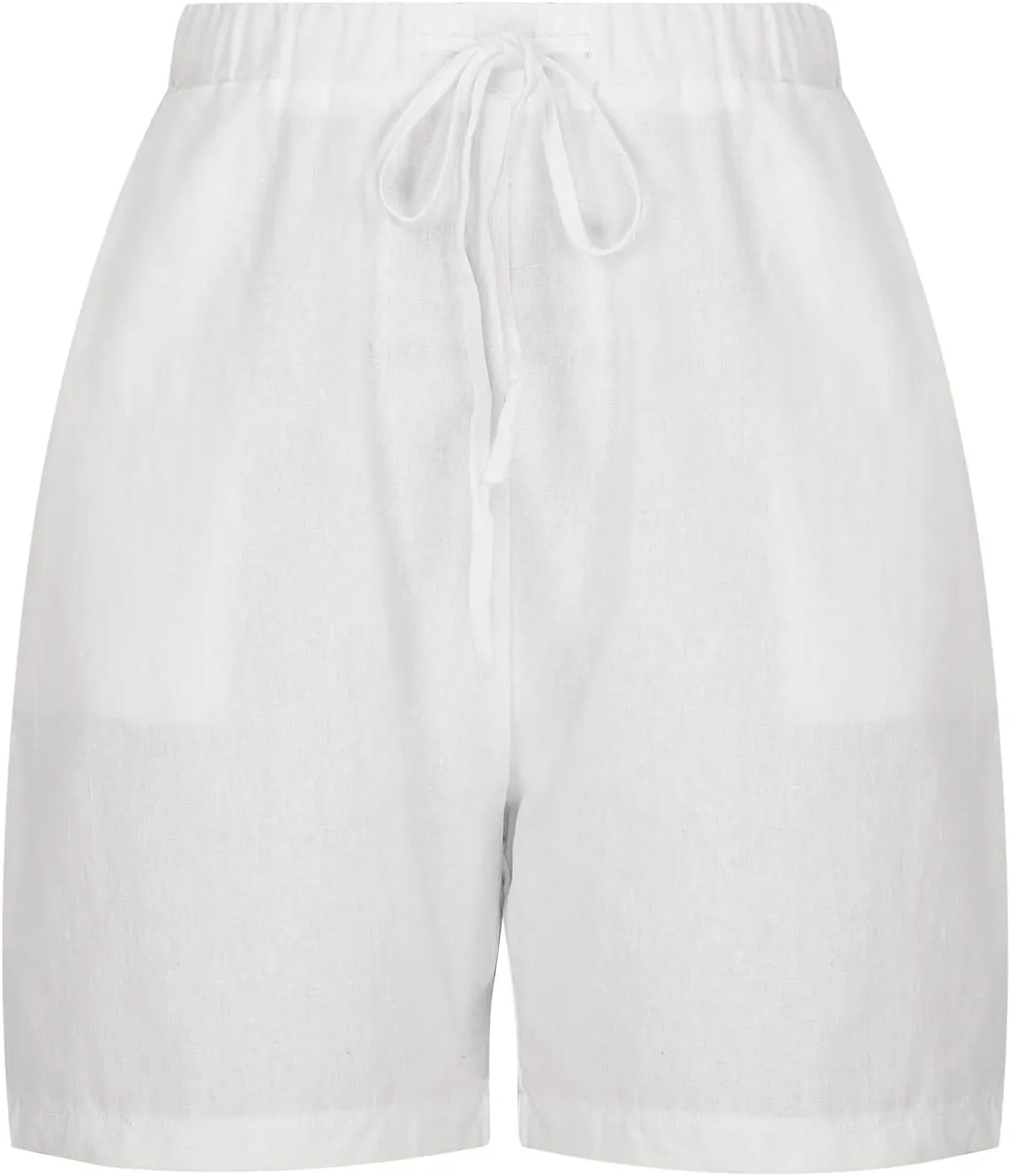 Shorts for Women 2025 Trendy Linen Shorts Casual Summer Plus Size Beach Shorts with Pockets Comfy Wide Leg Shorts