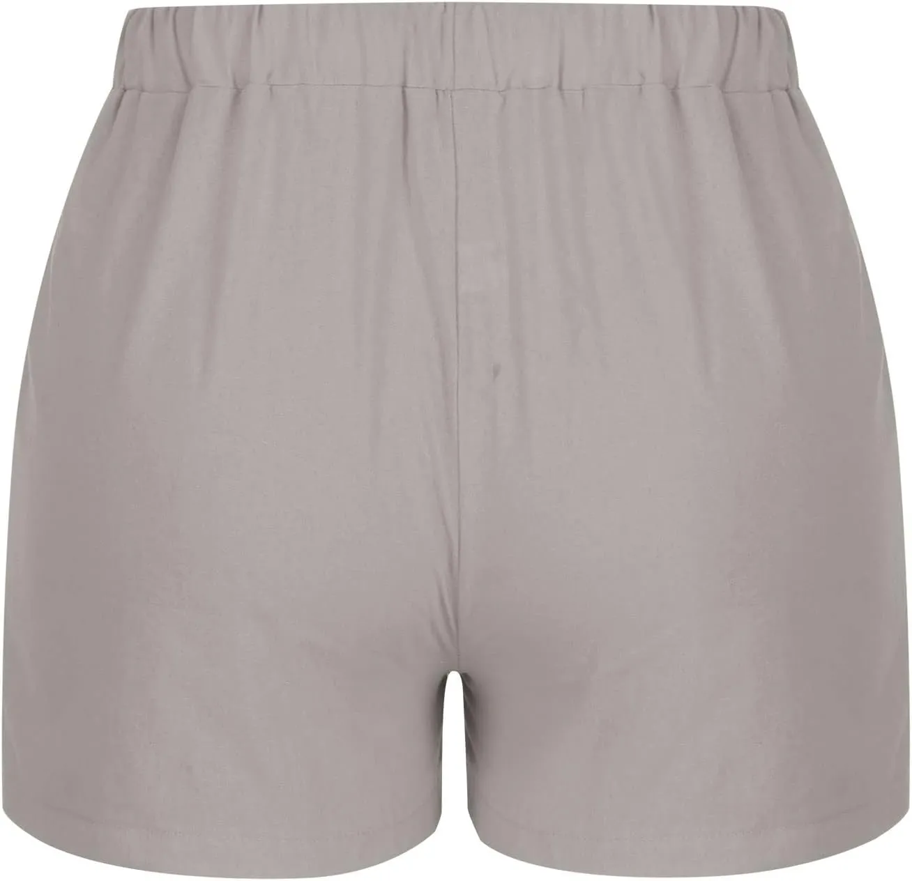 Shorts for Women 2025 Trendy Linen Shorts Casual Summer Plus Size Beach Shorts with Pockets Comfy Wide Leg Shorts